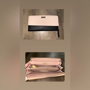 Kate Spade Two-Tone Black and Cream Wallet